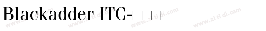 Blackadder ITC字体转换
